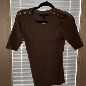 White House Black Market Olive Sweater